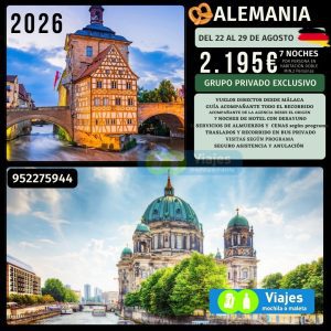 ALEMANIA del 22 al 29 de AGOSTO