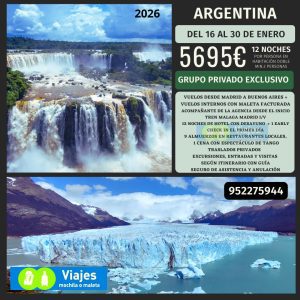 ARGENTINA DEL 16 al 30 ENERO
