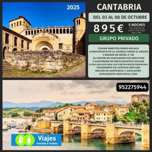 CANTABRIA DEL 03 al 08 OCTUBRE