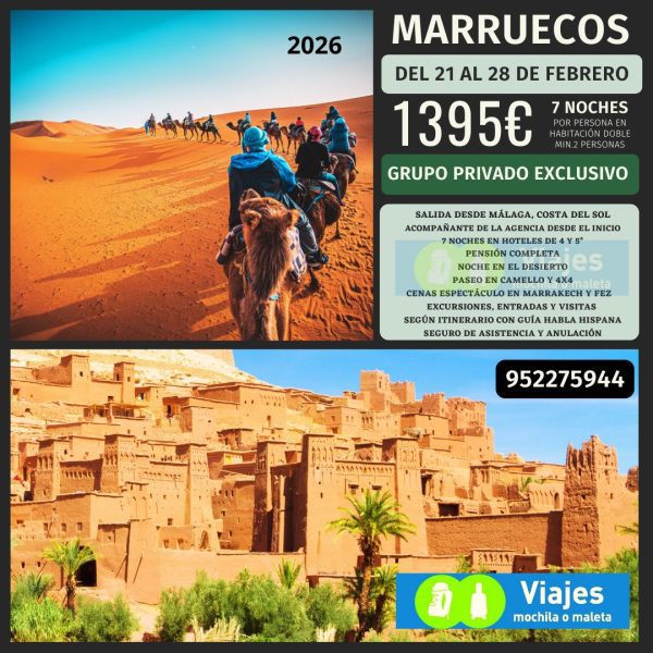 MARRUECOS DEL 21 al 28 FEBRERO