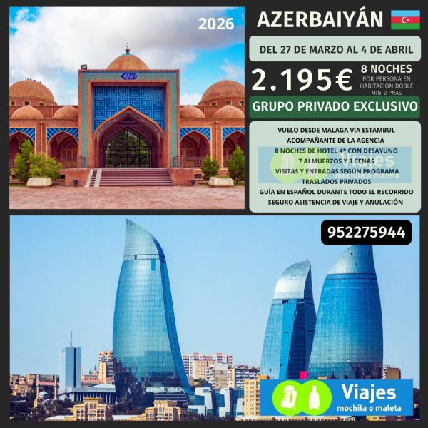 AZERBAIYÁN DEL 27 MARZO AL 04 ABRIL