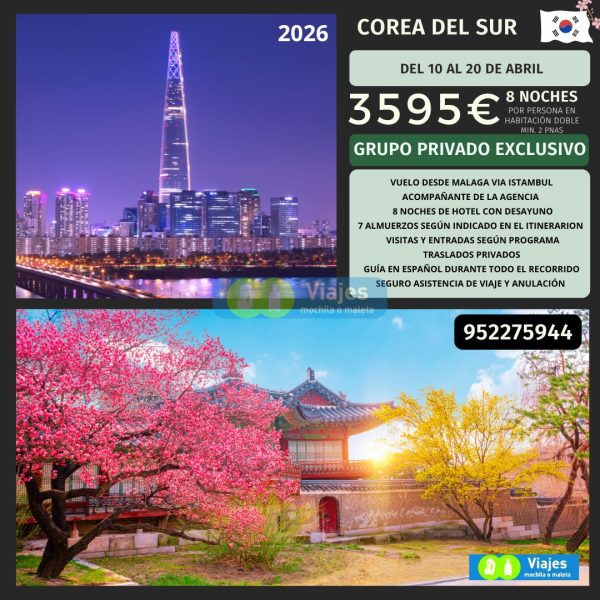 COREA DEL SUR DEL 10 AL 20 DE ABRIL