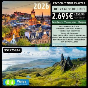 ESCOCIA Y TIERRAS ALTAS DEL 23 AL 30 DE JUNIO