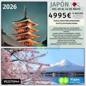 JAPÓN DEL 09 AL 23 DE MAYO