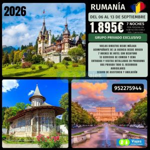 RUMANÍA del 06 al 13 de SEPTIEMBRE