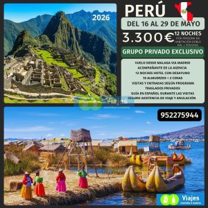 PERÚ DEL 16 AL 29 MAYO