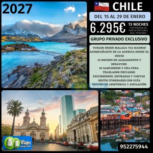 CHILE 15 AL 29 ENERO DE 2027