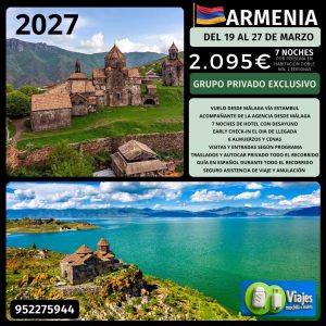 Armenia del 19 al 27 de marzo de 2027