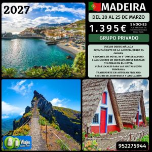 MADEIRA del 20 al 25 de MARZO de 2027